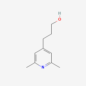 molecular formula C10H15NO B7780378 3-(2,6-Dimethylpyridin-4-yl)propan-1-ol 
