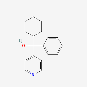 molecular formula C18H21NO B7780406 a-Cyclohexyl-a-phenyl-4-pyridinemethanol 