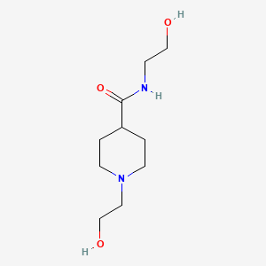 molecular formula C10H20N2O3 B7780423 N,1-Bis(2-hydroxyethyl)-4-piperidinecarboxamide 