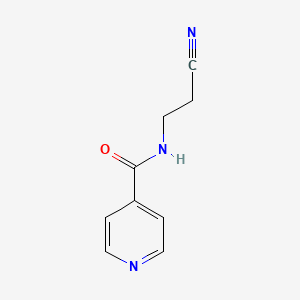 molecular formula C9H9N3O B7780431 N-(2-Cyanoethyl)-4-pyridinecarboxamide 