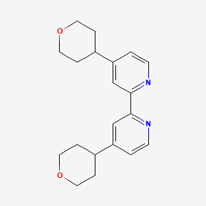 molecular formula C20H24N2O2 B7780464 4-(Oxan-4-yl)-2-[4-(oxan-4-yl)pyridin-2-yl]pyridine 