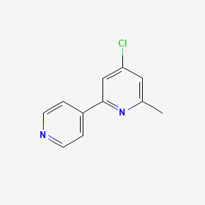 molecular formula C11H9ClN2 B7780486 4-Chloro-2-methyl-6-(pyridin-4-yl)pyridine 