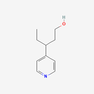 molecular formula C10H15NO B7780506 3-(Pyridin-4-yl)pentan-1-ol 