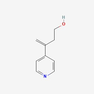 molecular formula C9H11NO B7780512 3-(Pyridin-4-yl)but-3-en-1-ol 