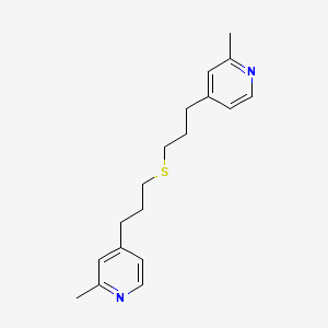 2-Methyl-4-(3-{[3-(2-methylpyridin-4-yl)propyl]sulfanyl}propyl)pyridine