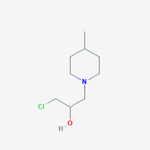 molecular formula C9H18ClNO B7780521 1-Chloro-3-(4-methylpiperidin-1-yl)propan-2-ol CAS No. 61272-40-0