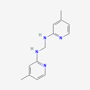 molecular formula C13H16N4 B7780559 N,N'-Bis(4-methyl-2-pyridinyl)-methanediamine 