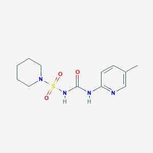 molecular formula C12H18N4O3S B7780567 1-(5-Methylpyridin-2-yl)-3-(piperidine-1-sulfonyl)urea 