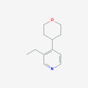 molecular formula C12H17NO B7780591 3-Ethyl-4-(oxan-4-yl)pyridine 