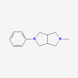 molecular formula C13H18N2 B7780620 2-Methyl-5-phenyl-octahydropyrrolo[3,4-c]pyrrole 