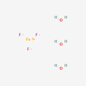molecular formula F3FeH6O3 B7780642 Ferric fluoride trihydrate 