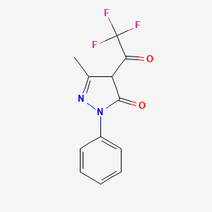 molecular formula C12H9F3N2O2 B7780650 4-Trifluoroacetyl-3-methyl-1-phenyl-5-pyrazolone 