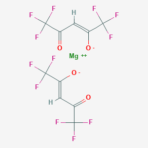 molecular formula C10H2F12MgO4 B7780662 Bis(hexafluoroacetylacetonato)magnesium(II) Hydrate 