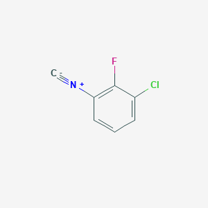 molecular formula C7H3ClFN B7780687 3-Chloro-2-fluorophenylisocyanide 