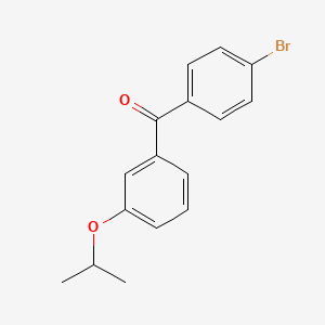 molecular formula C16H15BrO2 B7780705 (4-Bromophenyl)(3-isopropoxyphenyl)methanone CAS No. 844879-22-7