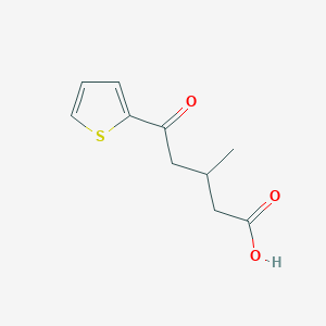 molecular formula C10H12O3S B7780710 3-Methyl-5-oxo-5-(2-thienyl)valeric acid CAS No. 845781-53-5