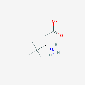 (3S)-3-azaniumyl-4,4-dimethylpentanoate