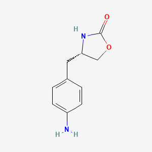 molecular formula C10H12N2O2 B7780751 (S)-4-(4-氨基苄基)恶唑烷-2-酮 CAS No. 340041-89-6