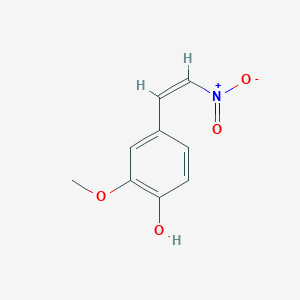 molecular formula C9H9NO4 B7780753 4-Hydroxy-3-methoxy-beta-nitrostyrene 