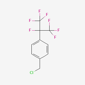 molecular formula C10H6ClF7 B7780790 1-Chloromethyl-4-(1,2,2,2-tetrafluoro-1-trifluoromethyl-ethyl)-benzene CAS No. 75462-58-7