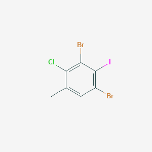 molecular formula C7H4Br2ClI B7780795 2-Chloro-3,5-dibromo-4-iodotoluene 