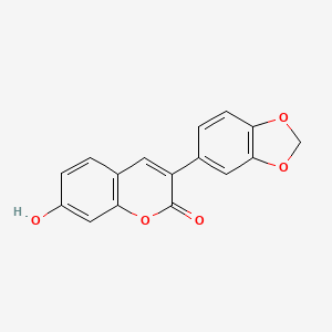 molecular formula C16H10O5 B7780890 3-(benzo[d][1,3]dioxol-5-yl)-7-hydroxy-2H-chromen-2-one 