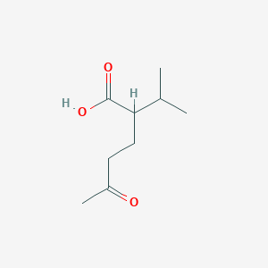 molecular formula C9H16O3 B7780909 2-Isopropyl-5-oxohexanoic acid CAS No. 2543-54-6