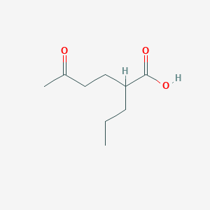 molecular formula C9H16O3 B7780921 5-Oxo-2-propylhexanoic acid CAS No. 10297-76-4