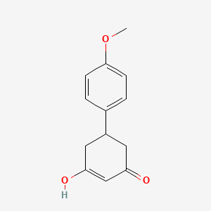 molecular formula C13H14O3 B7780932 3-Hydroxy-5-(4-methoxyphenyl)cyclohex-2-en-1-one 