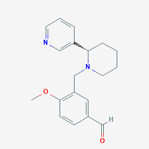 molecular formula C19H22N2O2 B7780945 (S)-4-methoxy-3-((2-(pyridin-3-yl)piperidin-1-yl)methyl)benzaldehyde 