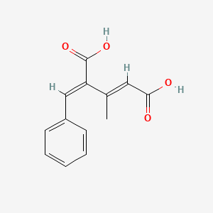 molecular formula C13H12O4 B7780959 (E,4E)-4-benzylidene-3-methylpent-2-enedioic acid 