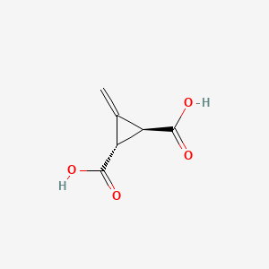 molecular formula C6H6O4 B7780972 trans-3-Methylenecyclopropane-1,2-dicarboxylic acid CAS No. 148152-68-5