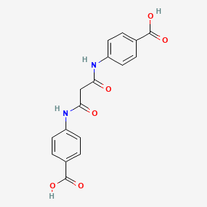 molecular formula C17H14N2O6 B7780994 4,4'-[(1,3-Dioxopropane-1,3-diyl)diimino]dibenzoic acid CAS No. 10256-16-3