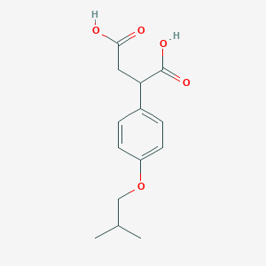molecular formula C14H18O5 B7781000 2-[4-(2-Methylpropoxy)phenyl]butanedioic acid 