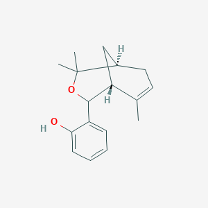 molecular formula C17H22O2 B7781041 2-[(1R,5R)-4,4,8-trimethyl-3-oxabicyclo[3.3.1]non-7-en-2-yl]phenol 