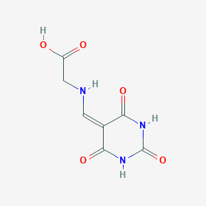 molecular formula C7H7N3O5 B7781067 2-[(2,4,6-trioxo-1,3-diazinan-5-ylidene)methylamino]acetic acid 