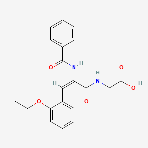 molecular formula C20H20N2O5 B7781071 [(E)-2-Benzoylamino-3-(2-ethoxy-phenyl)-acryloylamino]-acetic acid 