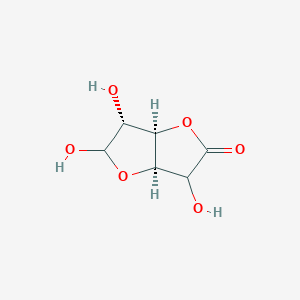 molecular formula C6H8O6 B7781083 (3R,3aR,6aR)-2,3,6-trihydroxy-3,3a,6,6a-tetrahydro-2H-furo[3,2-b]furan-5-one 