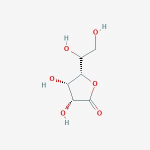 molecular formula C6H10O6 B7781096 (3R,4S,5S)-5-(1,2-Dihydroxyethyl)-3,4-dihydroxyoxolan-2-one 
