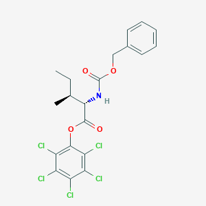 B077812 Perchlorophenyl N-(benzyloxycarbonyl)-L-isoleucinate CAS No. 13673-53-5