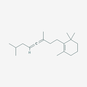 molecular formula C19H32 B7781254 2-(3,7-Dimethylocta-3,4-dien-1-yl)-1,3,3-trimethylcyclohexene 