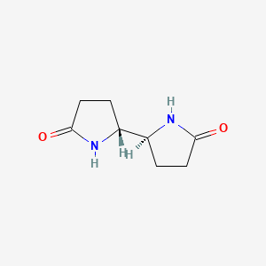 molecular formula C8H12N2O2 B7781283 (5R)-5-[(2S)-5-oxopyrrolidin-2-yl]pyrrolidin-2-one 