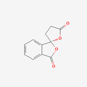molecular formula C11H8O4 B7781297 (3R)-spiro[2-benzofuran-3,5'-oxolane]-1,2'-dione 
