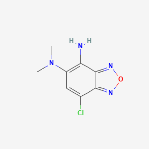 molecular formula C8H9ClN4O B7781303 7-chloro-N5,N5-dimethylbenzo[c][1,2,5]oxadiazole-4,5-diamine 