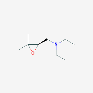 molecular formula C9H19NO B7781378 (R)-N-((3,3-dimethyloxiran-2-yl)methyl)-N-ethylethanamine 