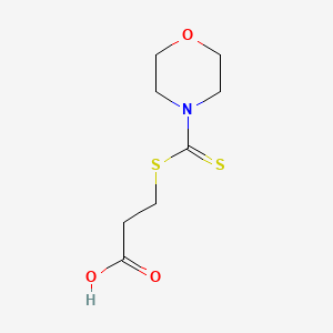 molecular formula C8H13NO3S2 B7781416 3-(Morpholine-4-carbothioylsulfanyl)propanoic acid CAS No. 81994-79-8