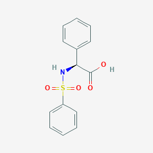 molecular formula C14H13NO4S B7781526 (S)-2-phenyl-2-(phenylsulfonamido)acetic acid 