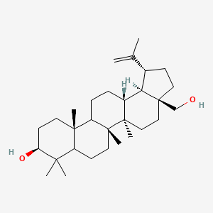 molecular formula C30H50O2 B7781669 (1R,3aS,5aR,5bR,9S,11aR,13aR,13bR)-3a-(hydroxymethyl)-5a,5b,8,8,11a-pentamethyl-1-prop-1-en-2-yl-1,2,3,4,5,6,7,7a,9,10,11,11b,12,13,13a,13b-hexadecahydrocyclopenta[a]chrysen-9-ol 