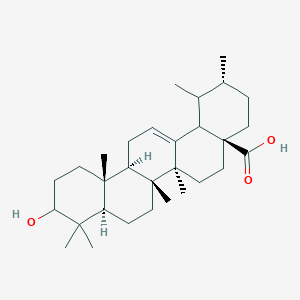 molecular formula C30H48O3 B7781715 (2R,4aS,6aS,6bR,8aR,12aR,12bR)-10-hydroxy-1,2,6a,6b,9,9,12a-heptamethyl-1,2,3,4,4a,5,6,6a,6b,7,8,8a,9,10,11,12,12a,12b,13,14b-icosahydropicene-4a-carboxylic acid 