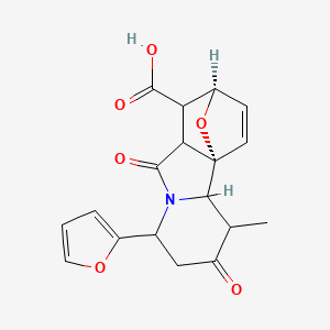 (8R,10aS)-4-(furan-2-yl)-1-methyl-2,6-dioxo-1,3,4,6,6a,7,8,10b-octahydro-2H-8,10a-epoxypyrido[2,1-a]isoindole-7-carboxylic acid